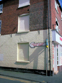Property has bricked up windows to make more internal space or to avoid window tax